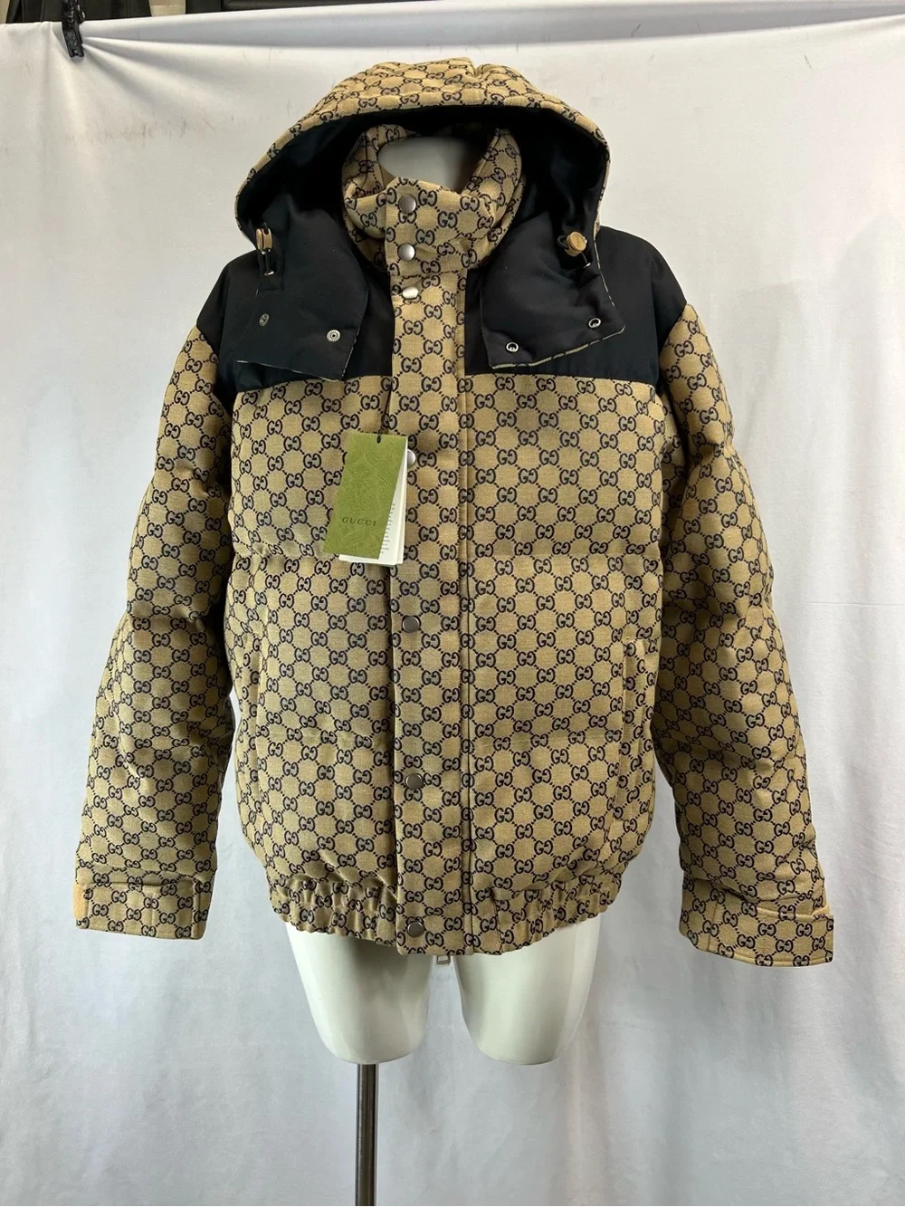 Gucci Gg Canvas Goose Down Jacket